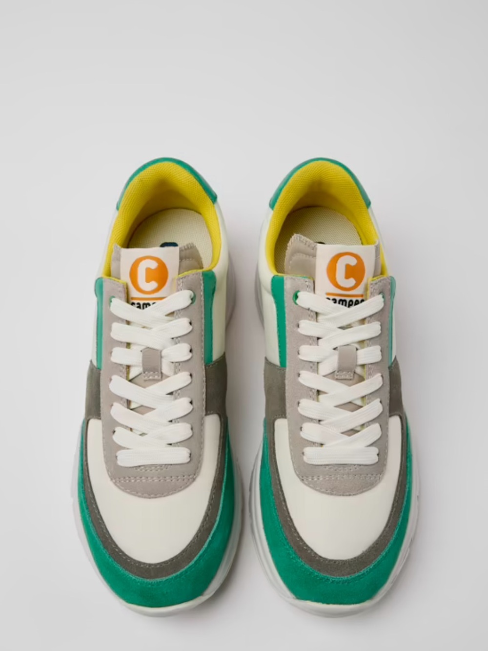Camper drift Women's Green, Gray and White Low-Top Sneakers size 41